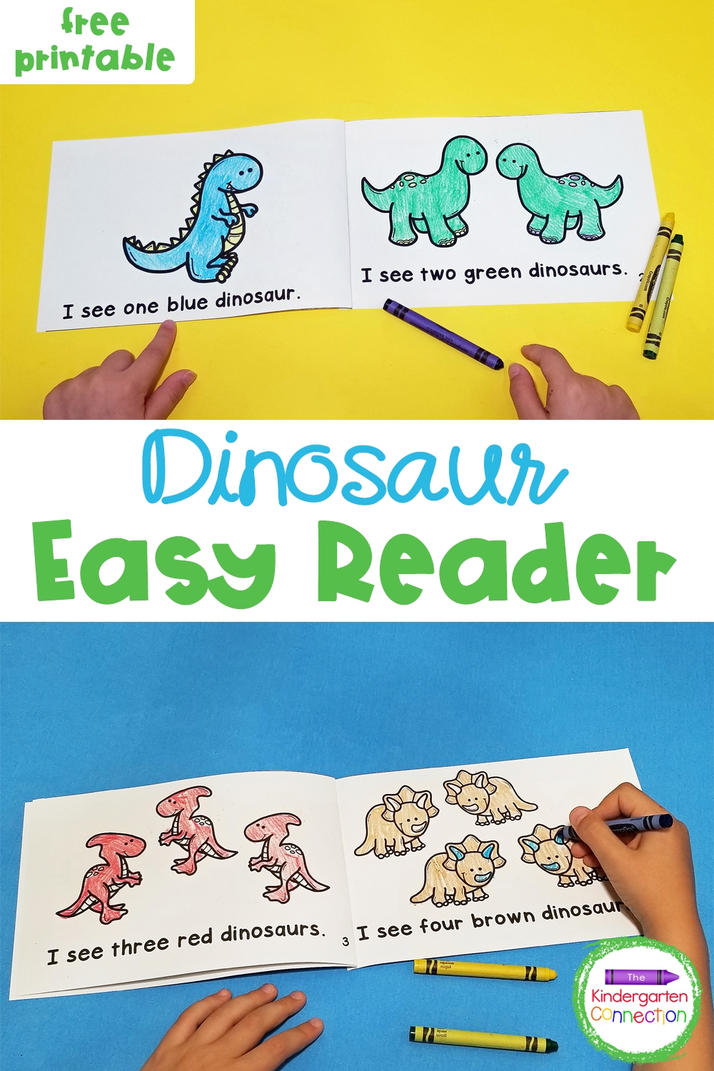 FREE Printable Dinosaur Emergent Reader