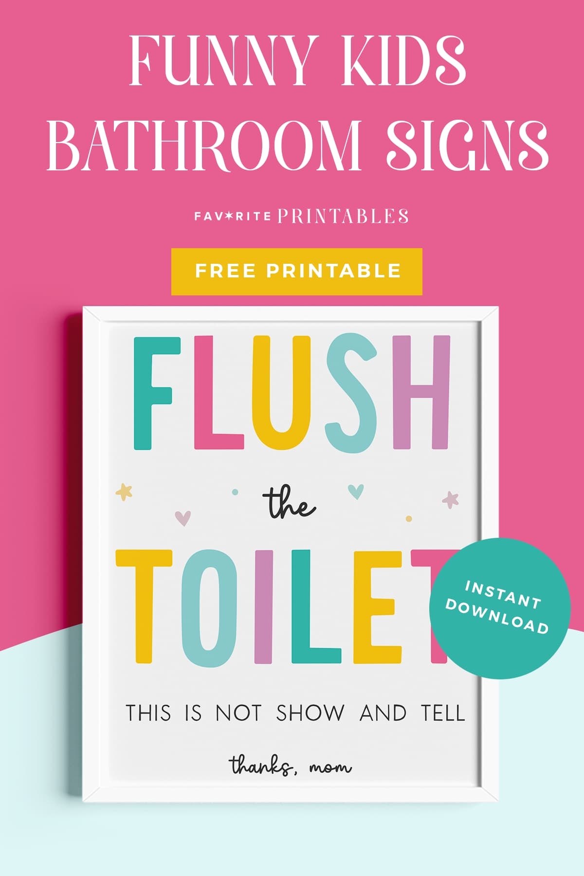 Free Printable Restroom Signs