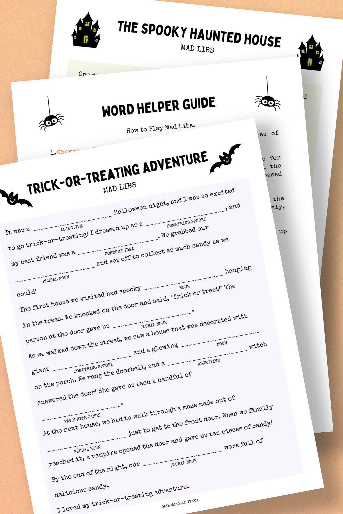 Free Printable Halloween Mad Libs