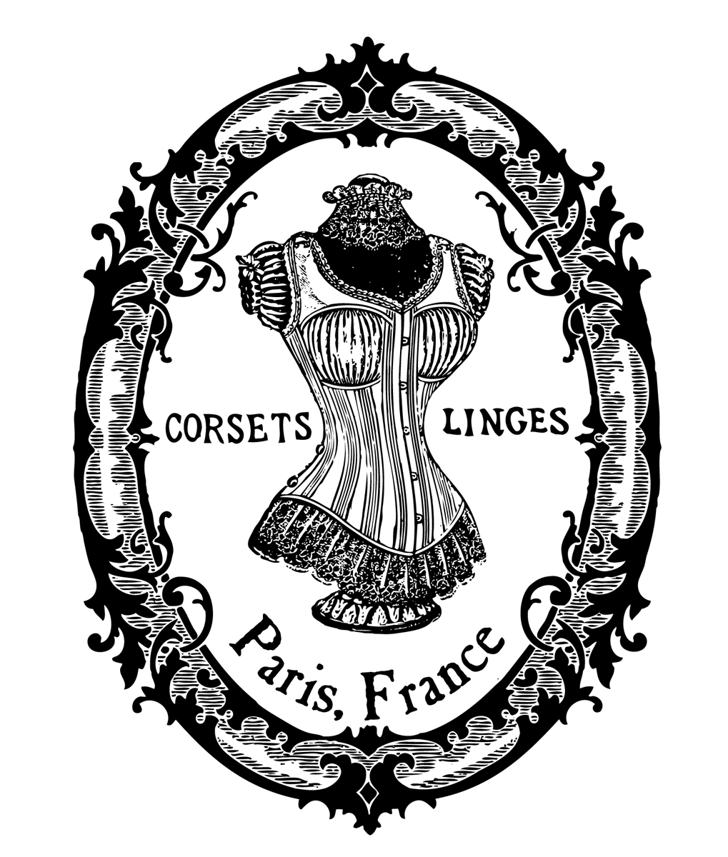 Free Printable Image French Corset Vintage Advert Touch The Wood