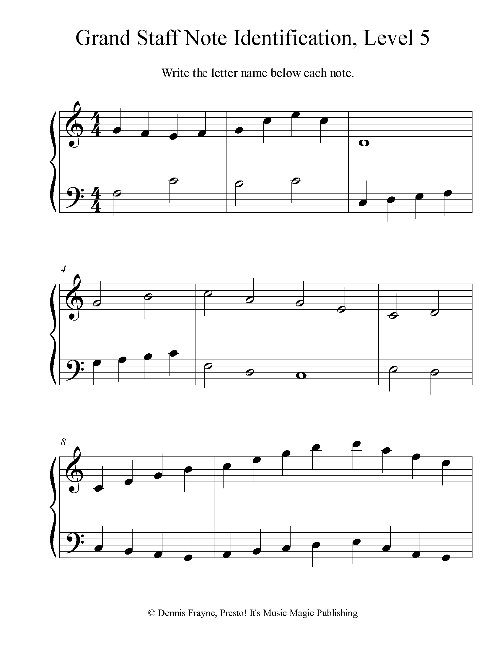 FREE Printable Music Note Naming Worksheets Presto It s Music Magic Publishing