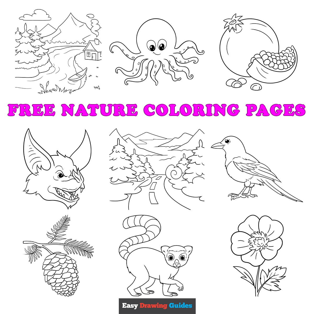 Free Printable Nature Coloring Pages For Kids