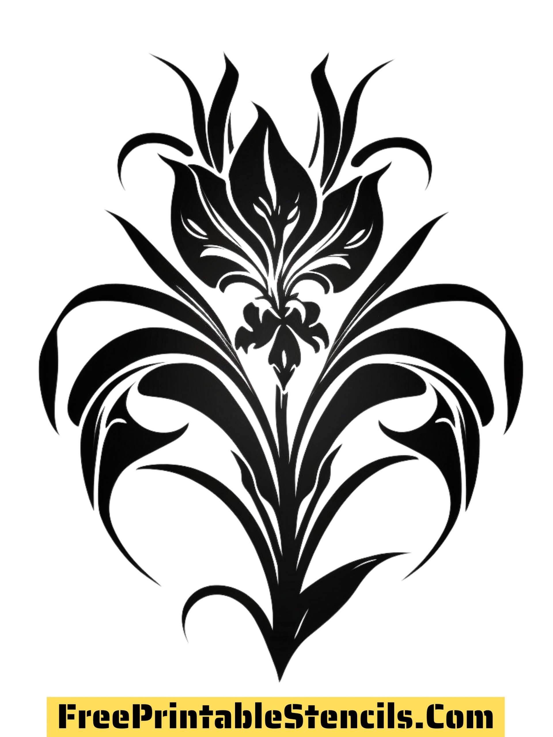 Free Printable Orchid Stencils And Silhouettes Free Printable Stencils