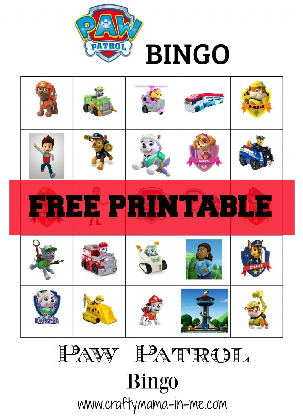 Free Printable Paw Patrol Badges