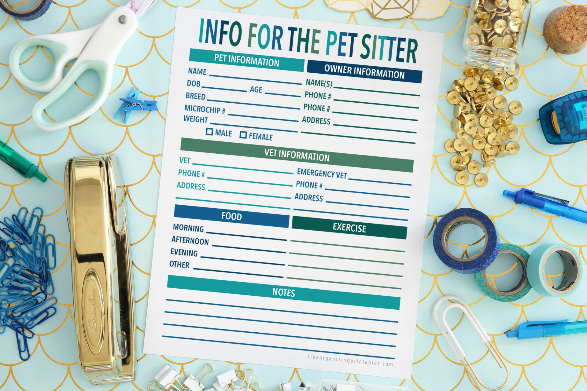 Free Printable Pet Sitting Contract