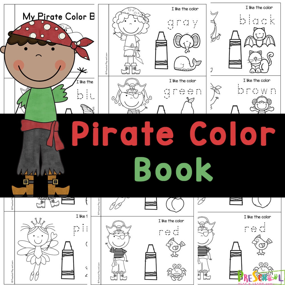  FREE Printable Pirate Colours Name For Kids Printable Book