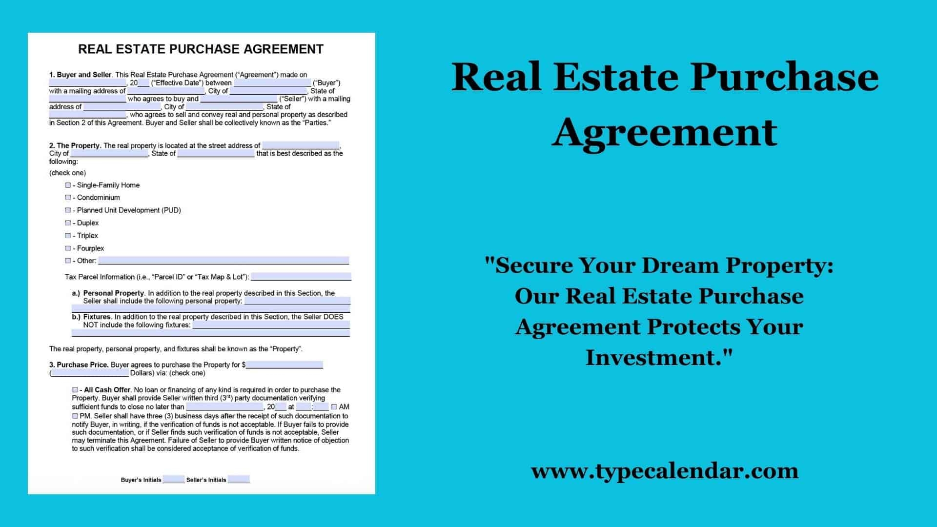 Free Printable Estate Sale Contract