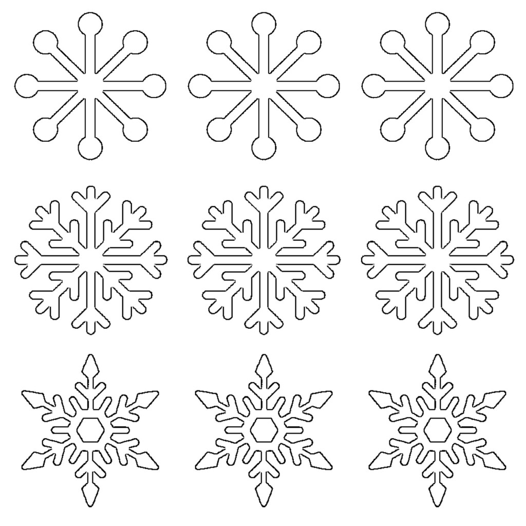 Free Printable Snowflake Templates 10 Large Small Stencil Patterns What Mommy Does