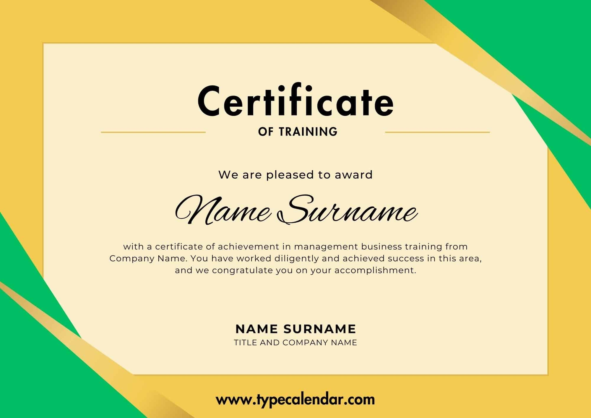 Free Printable Training Certificate Templates Word PDF Forklift Fire Dog