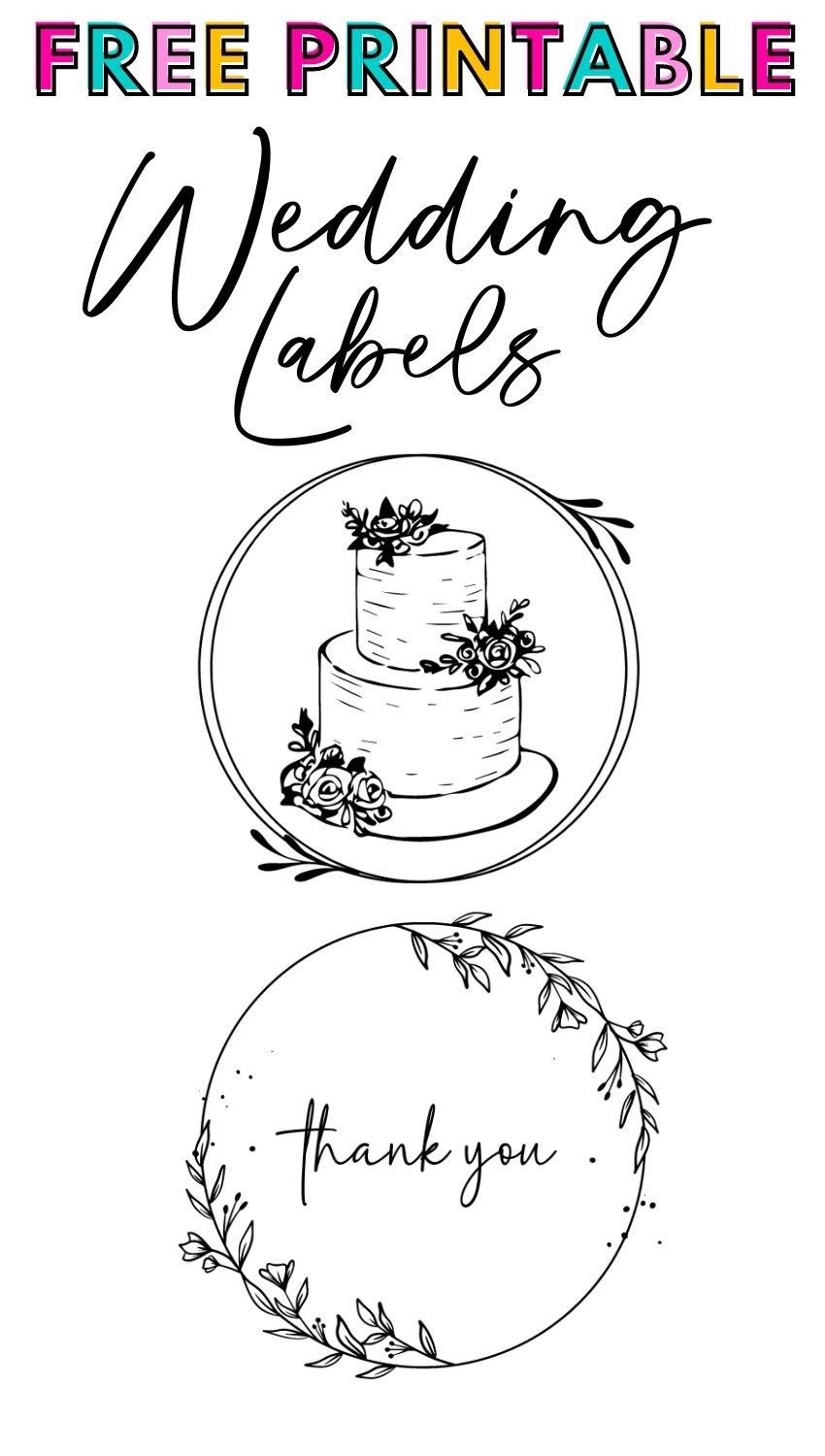 Free Printable Wedding Seals For Invitation Cards And Thank You Cards The Girl Creative