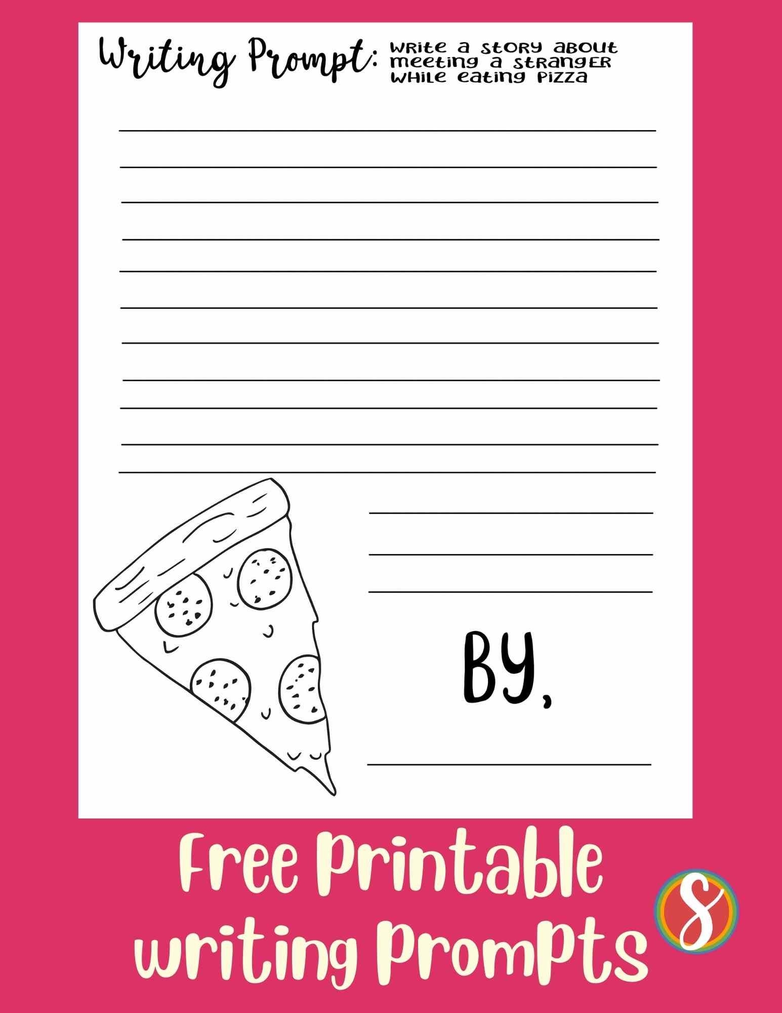 Free Printable Writing Prompt Sheets Stevie Doodles