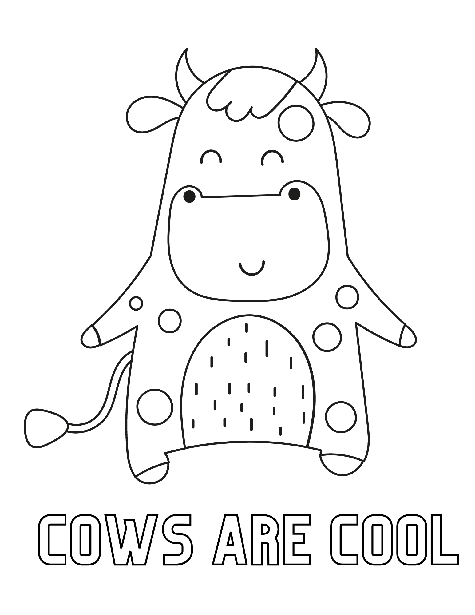 Free Printable Pictures Of Cows