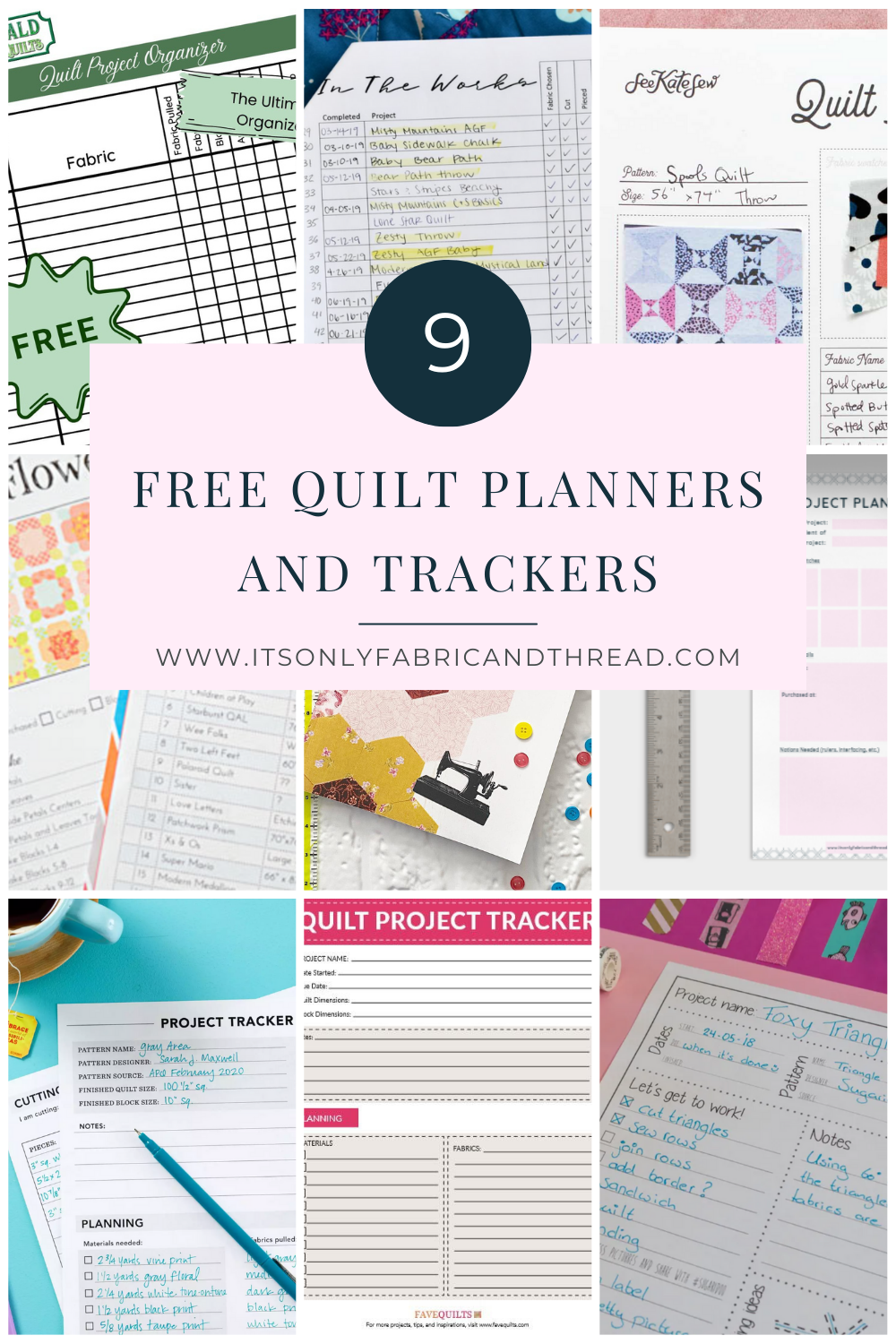 Free Printable Quilt Project Form