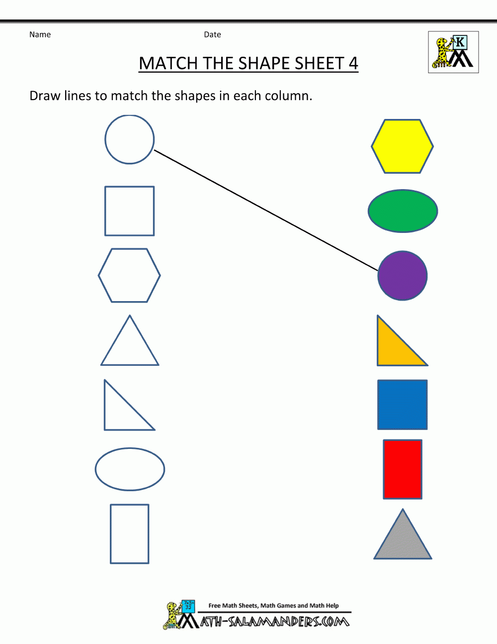 Free Shape Printables For Preschoolers