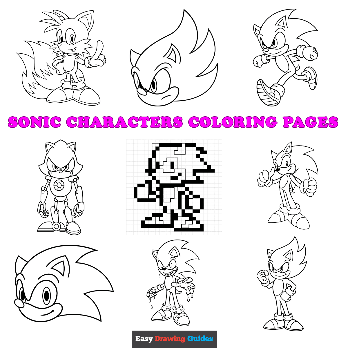 Free Printable Colouring Pages Sonic