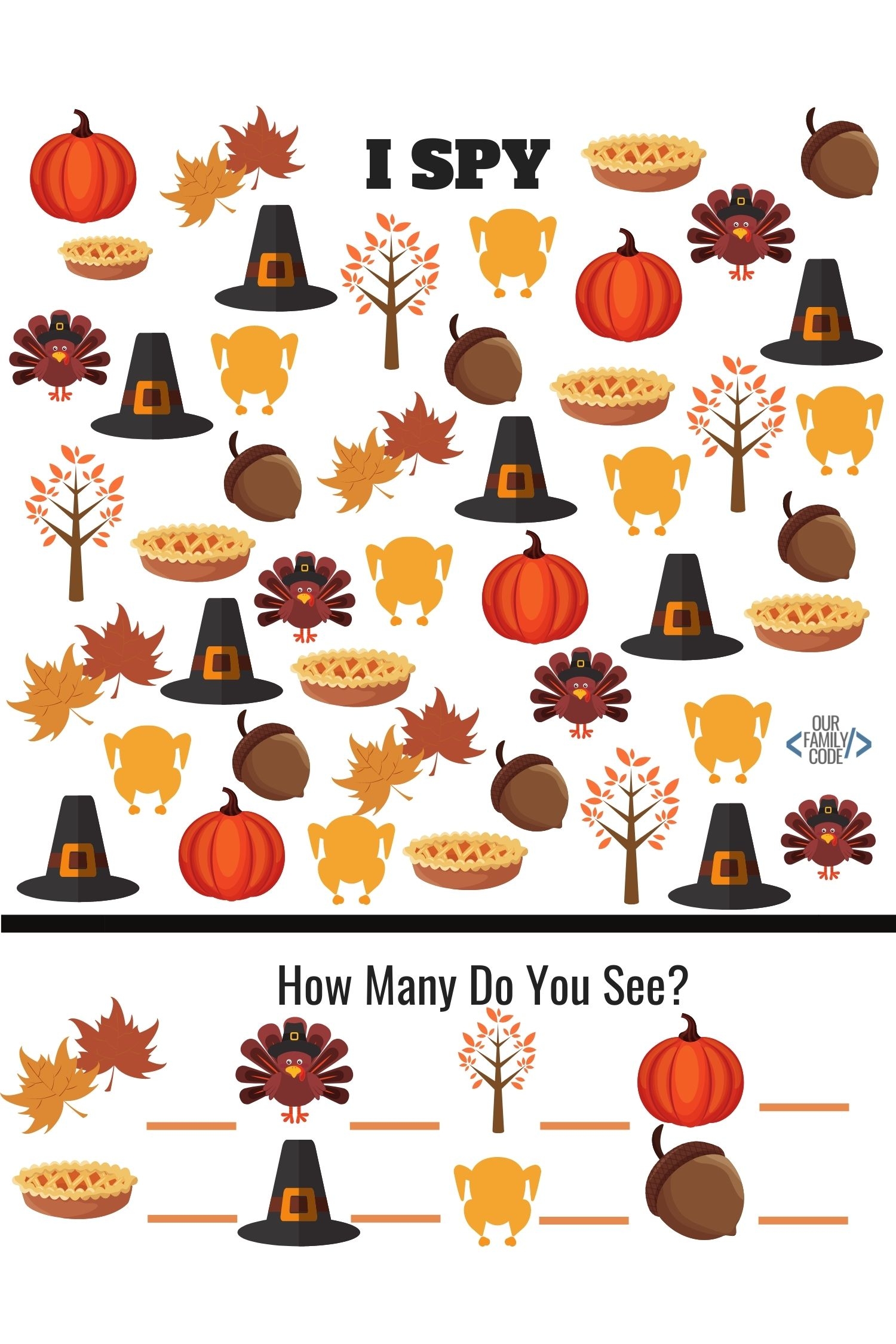 Preschool Thanksgiving Activities Free Printables
