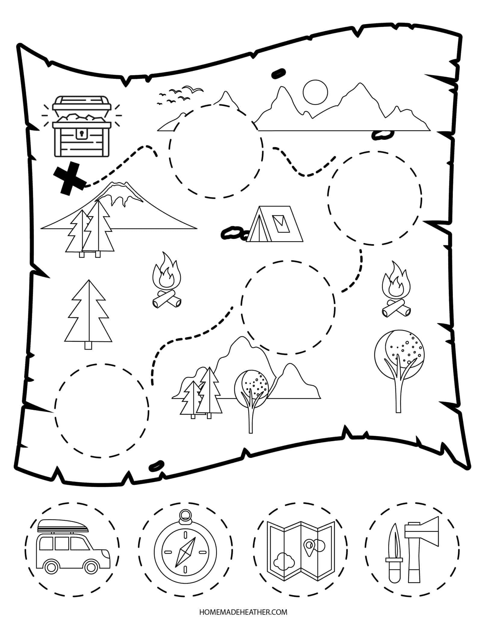 Free Treasure Map Printables