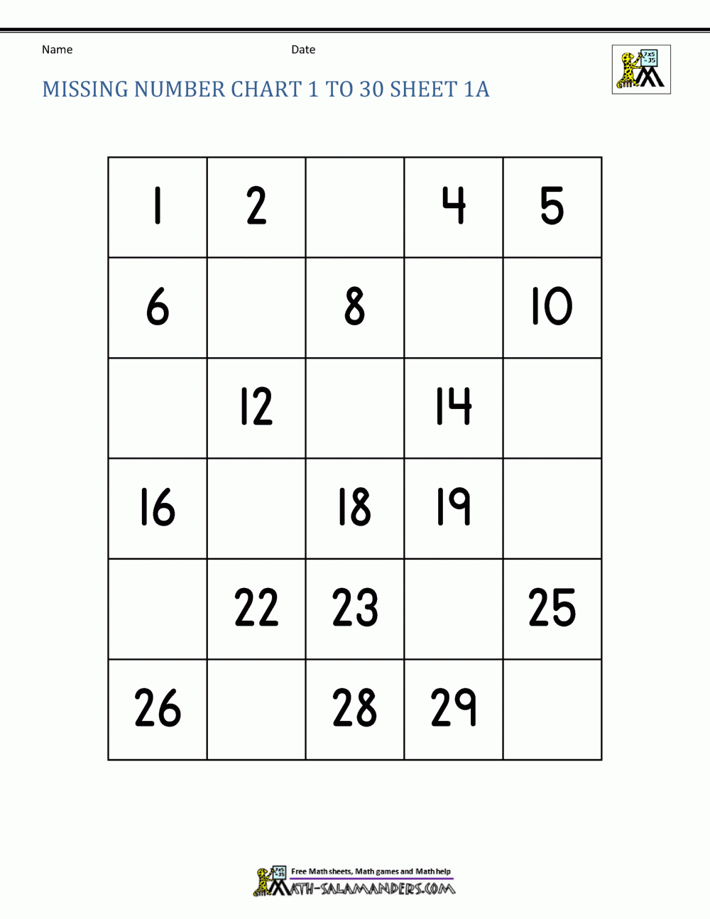 Free Writing Numbers 1 30 Worksheet Download Free Writing Numbers 1 30 Worksheet Png Images Free Worksheets On Clipart Library