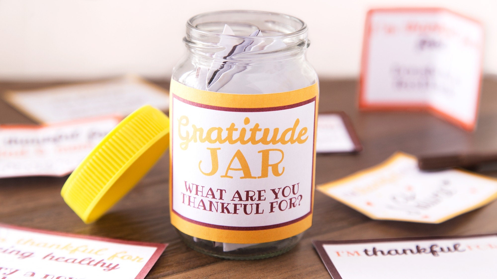 Gratitude Jar Free Printable