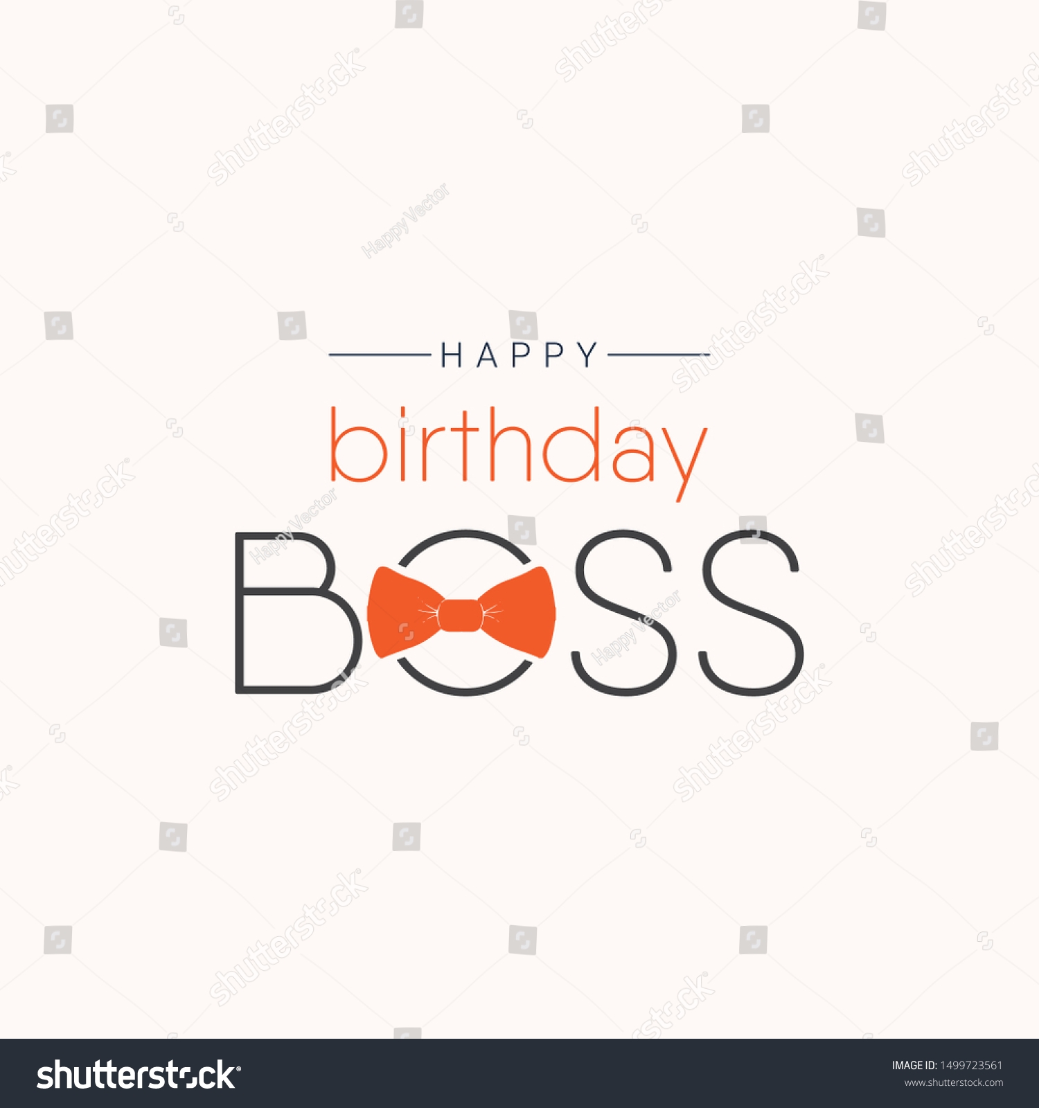 Happy Birthday Boss Vector Template Design Stock Vector Royalty Free 1499723561 Shutterstock