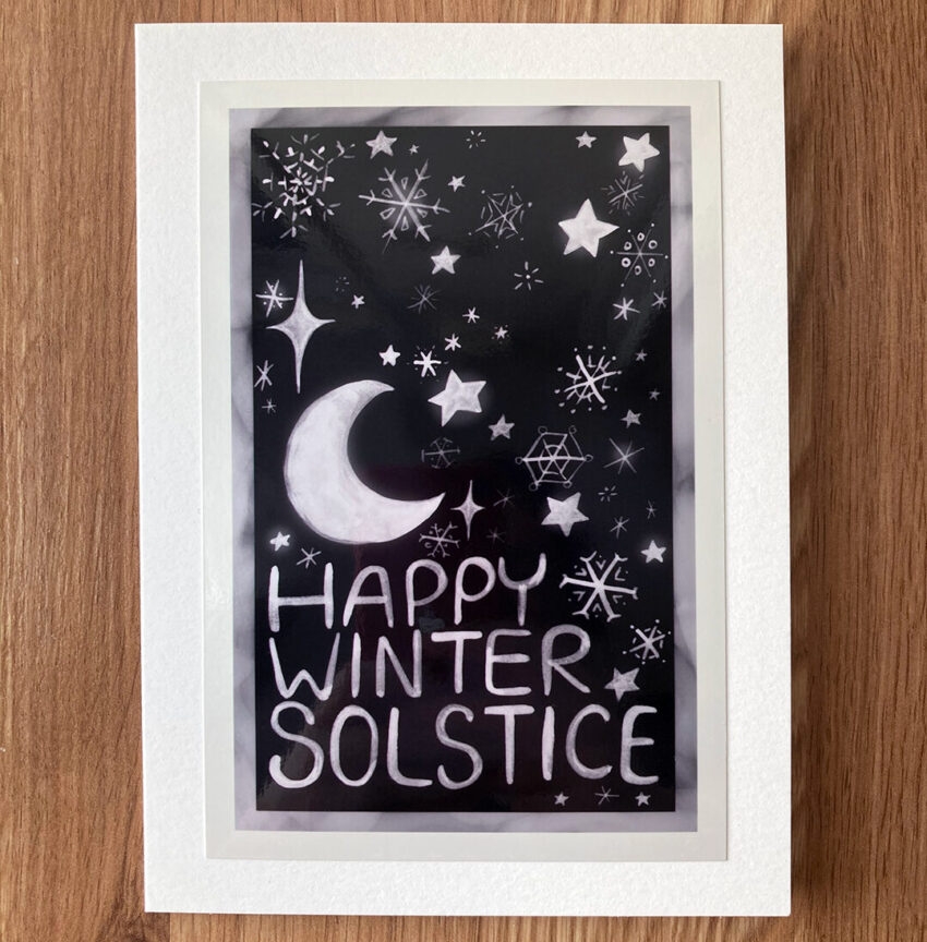 Happy Winter Solstice Card Eliza Stein Illustration