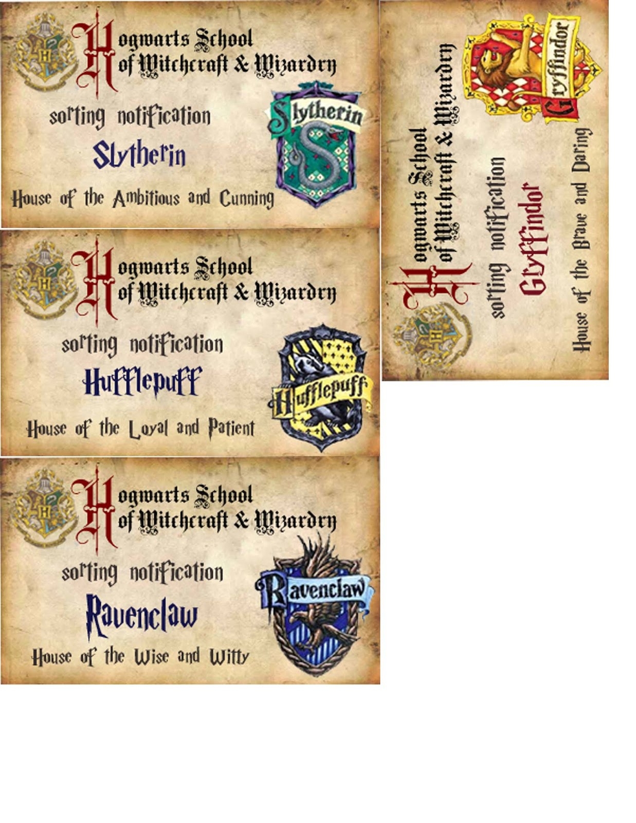 Free Harry Potter Printables