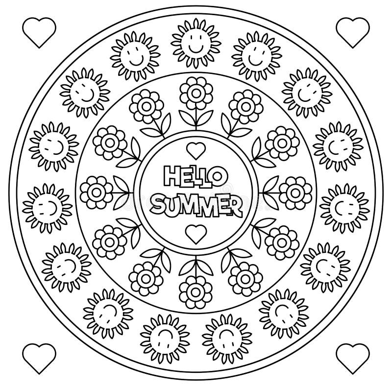 Hello Summer Coloring Page Stock Illustrations 162 Hello Summer Coloring Page Stock Illustrations Vectors Clipart Dreamstime