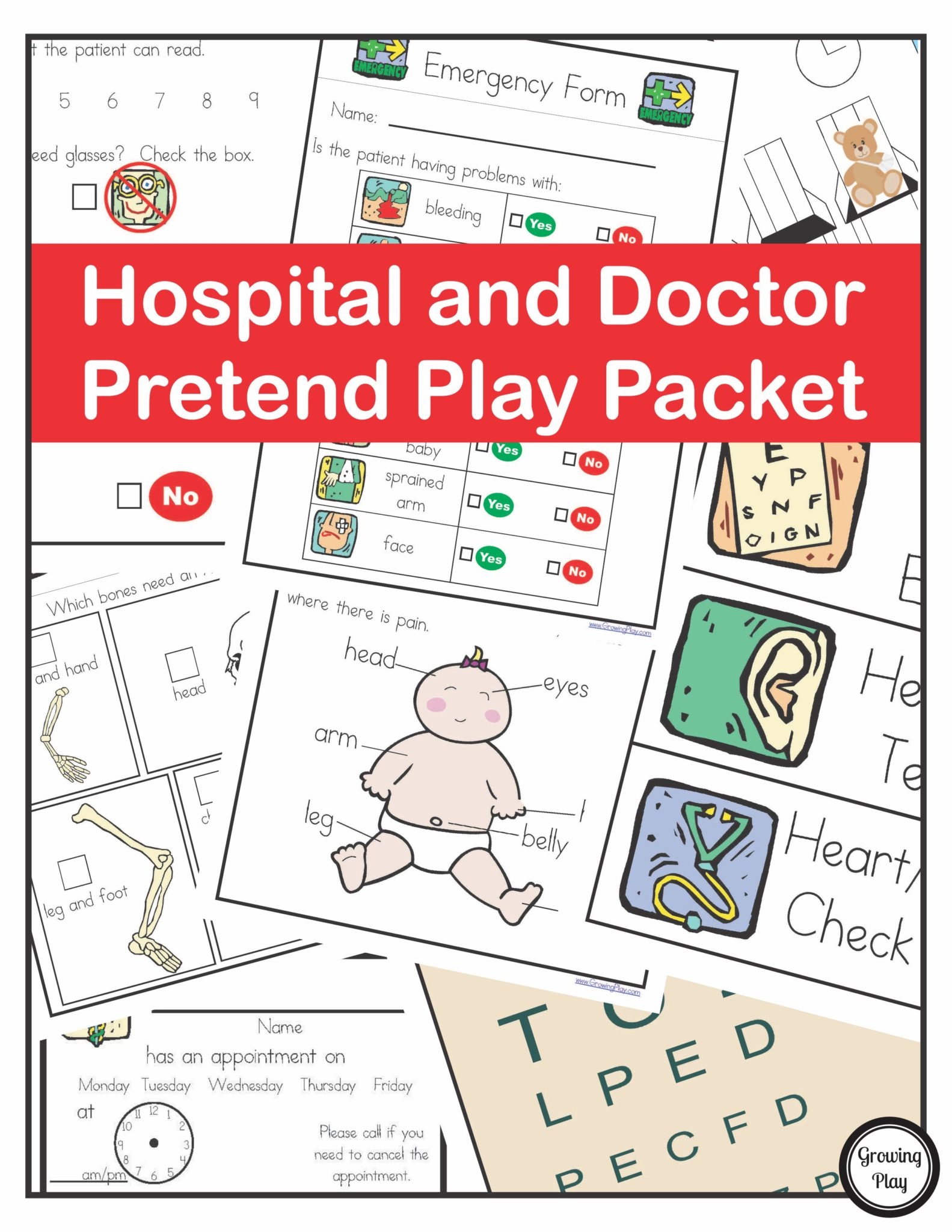Free Printable Doctors Play Form