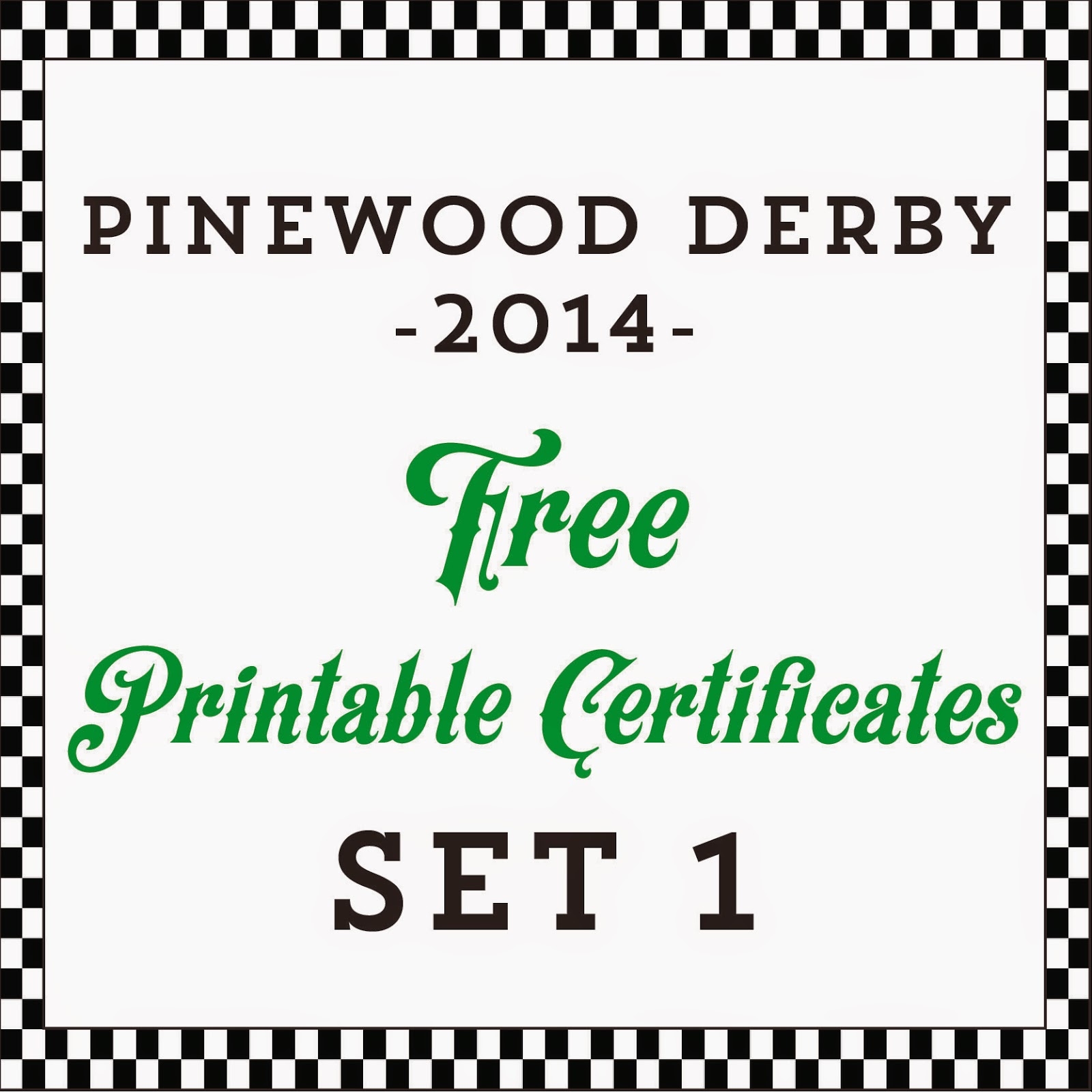 Hot Commodity Home Decor Free Printable Pinewood Derby Awards