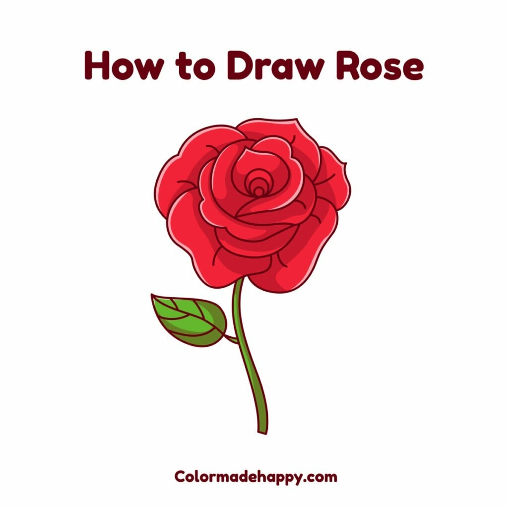 How To Draw A Rose A Step By Step Guide