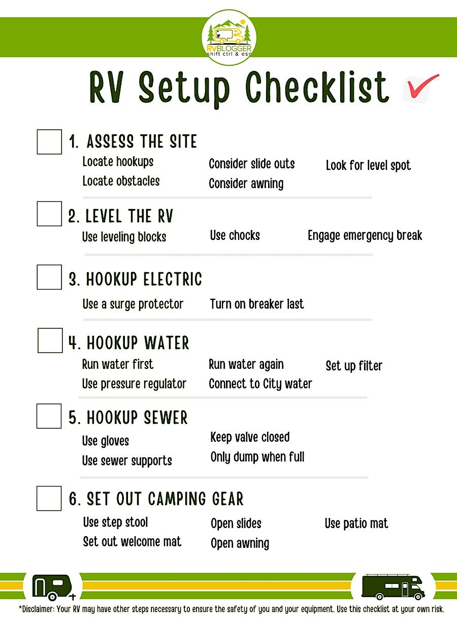 How To Setup Your RV Campsite For Beginners RVBlogger