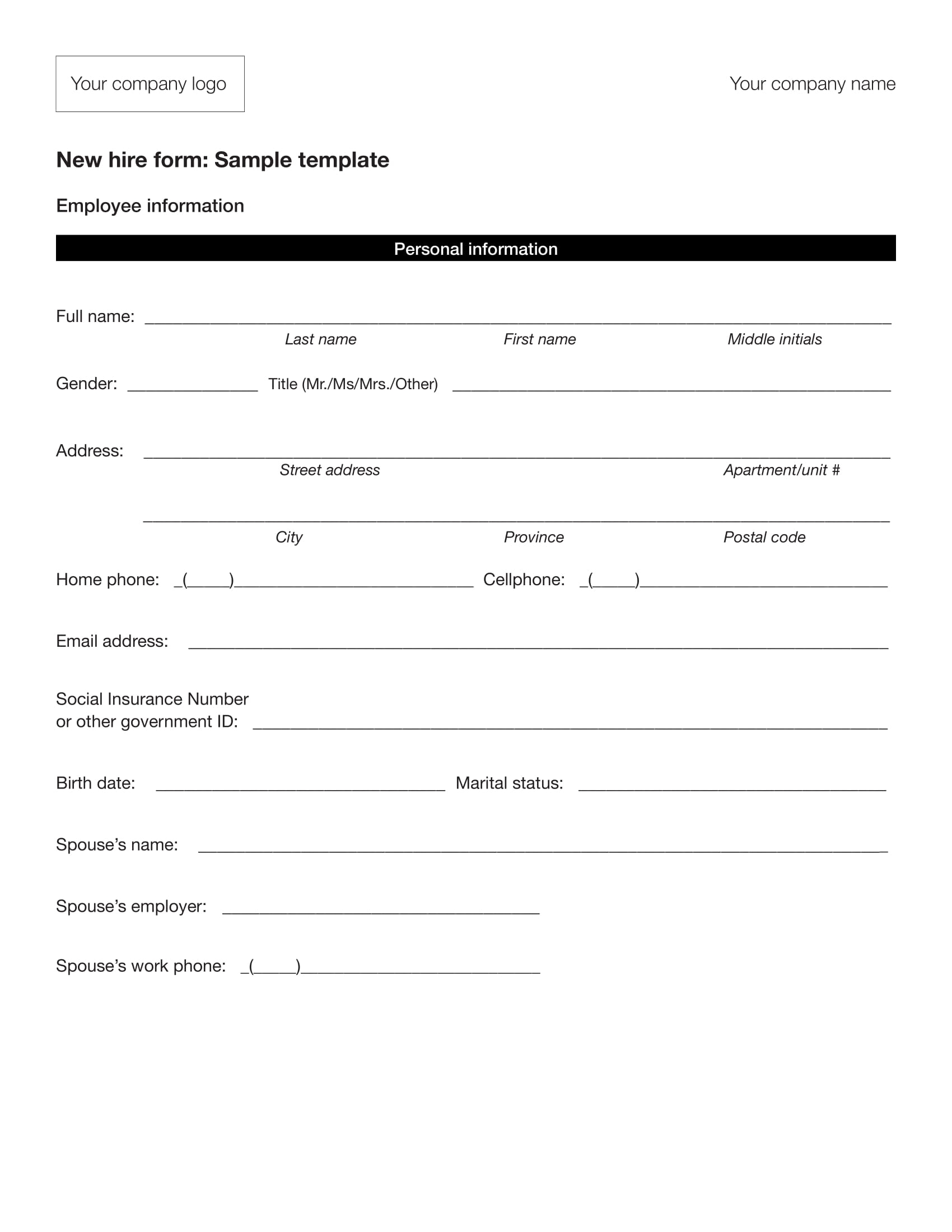 HR Forms 24 Examples Format Word Apple Pages Google Docs How To Draft PDF