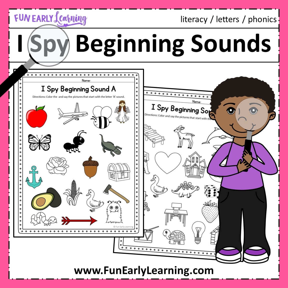 Free Printable Beginning Sounds Worksheets