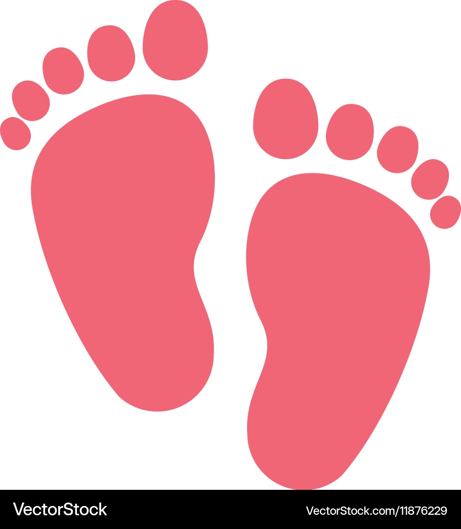 Isolated Baby Foot Print Design Royalty Free Vector Image