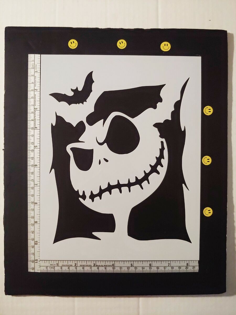 Jack Skellington Nightmare Before Christmas Pumpkin Carving Craft Stencil EBay