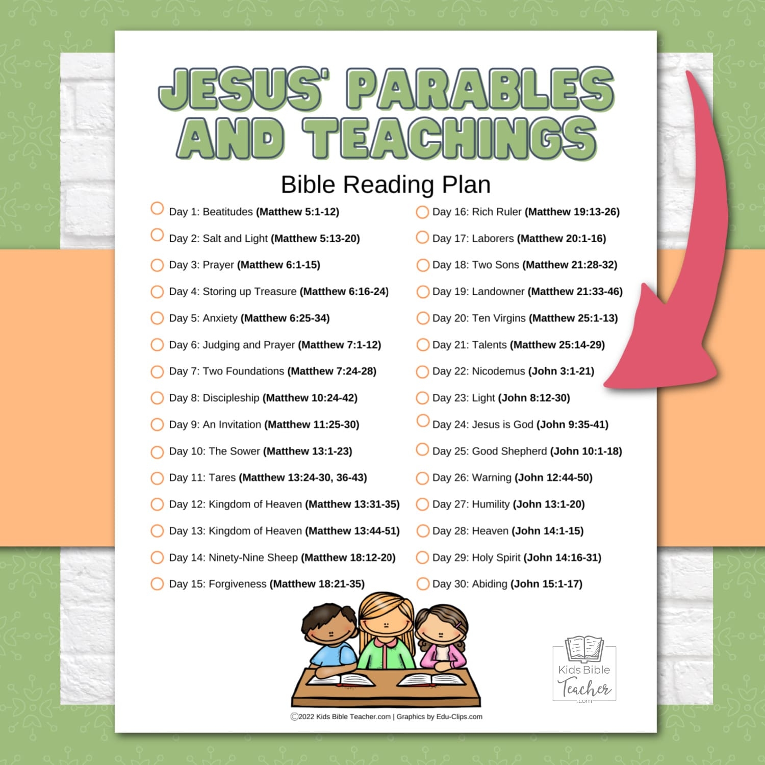 Free Printable Bible Reading Plans