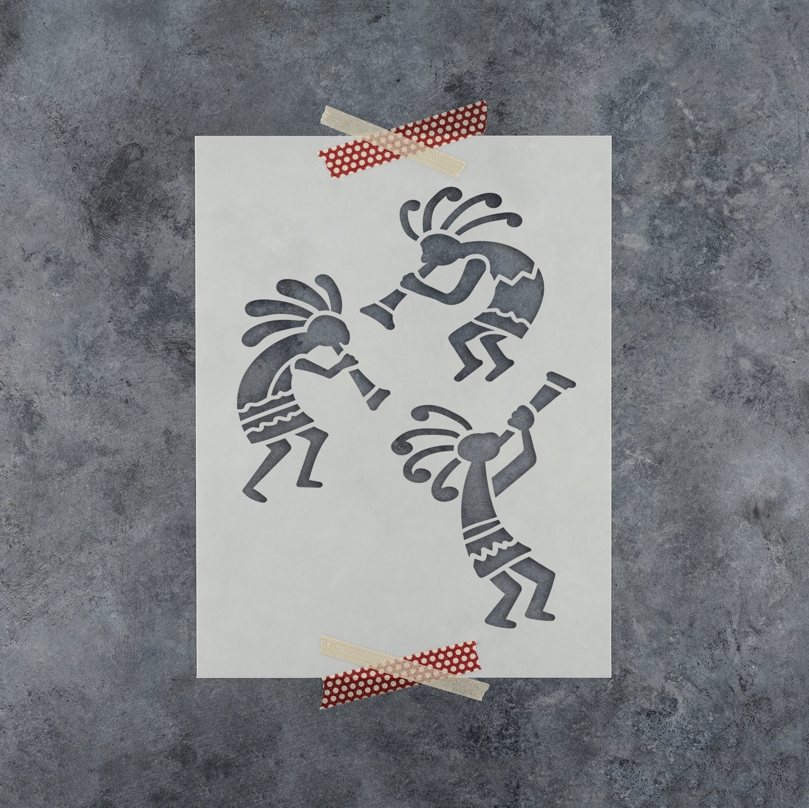 Kokopelli Stencil Large Kokopelli Stencil Kokopelli DIY Kokopelli Stencils Navajo Stencil Arizona Stencil Navajo Stencils Navajo Etsy