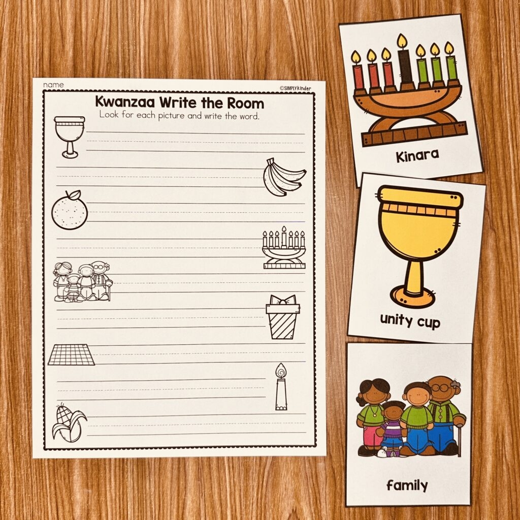 Kwanzaa Write The Room Simply Kinder Plus