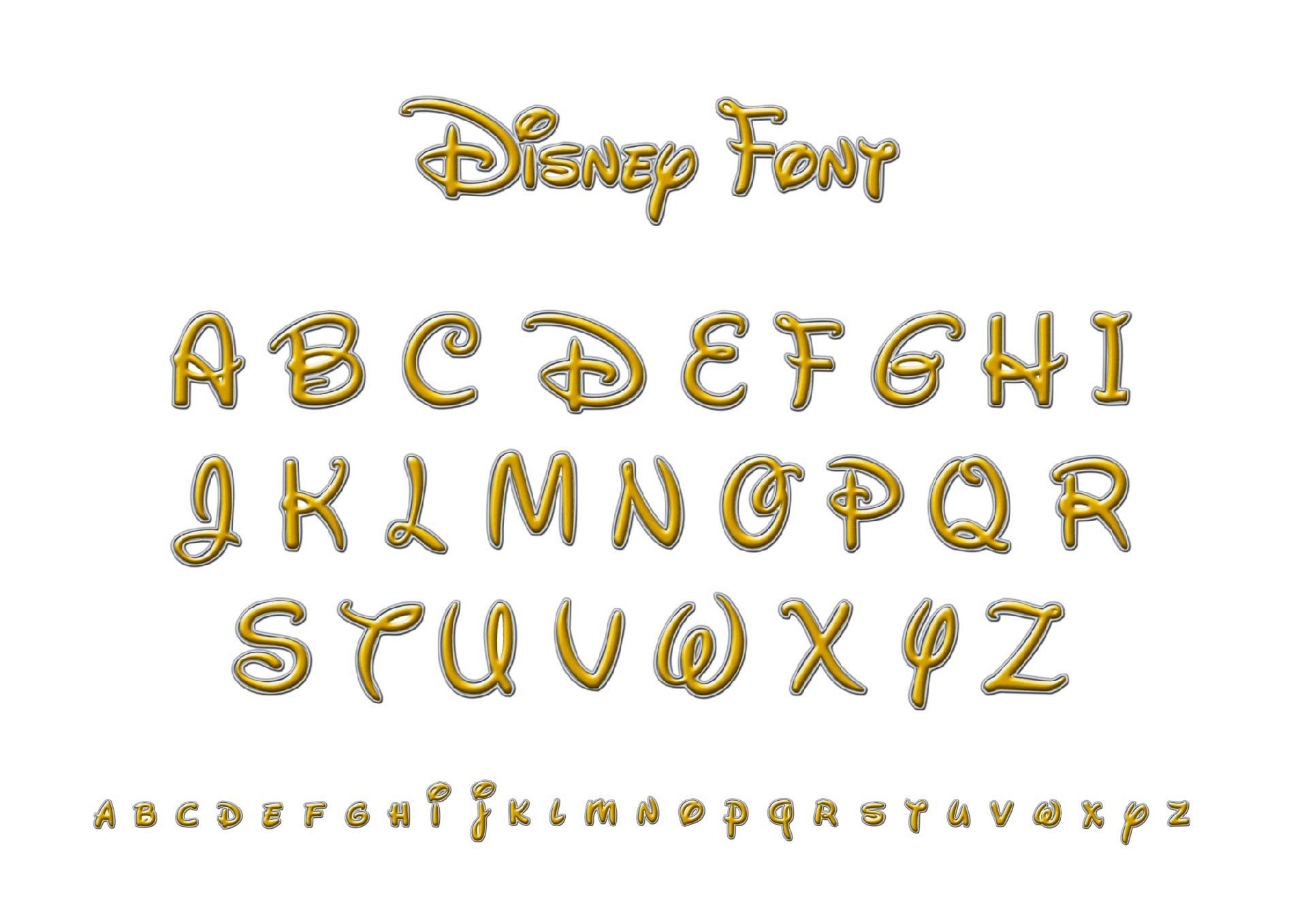 Free Printable Disney Letter Stencils