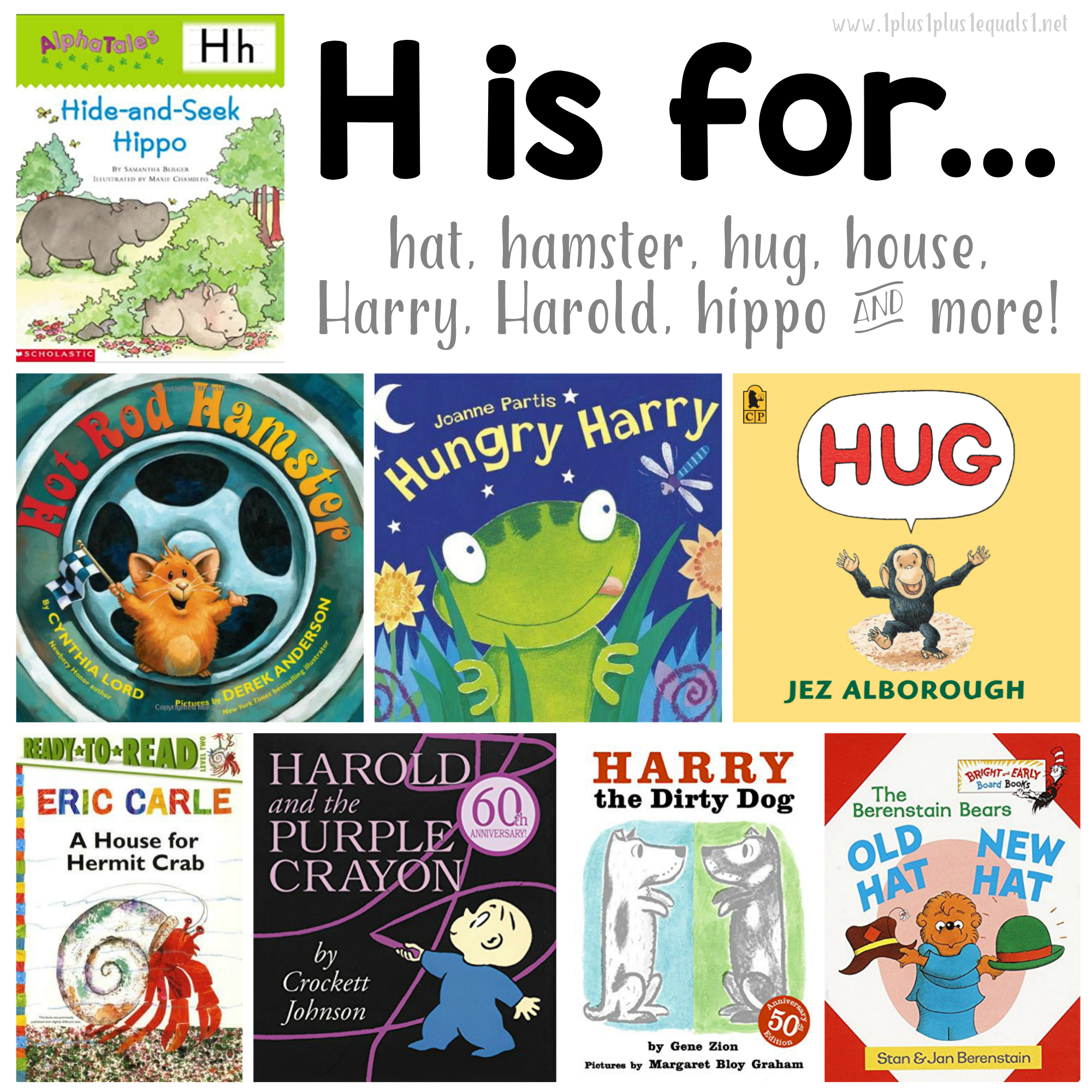 Letter H Printables Books And More 1 1 1 1