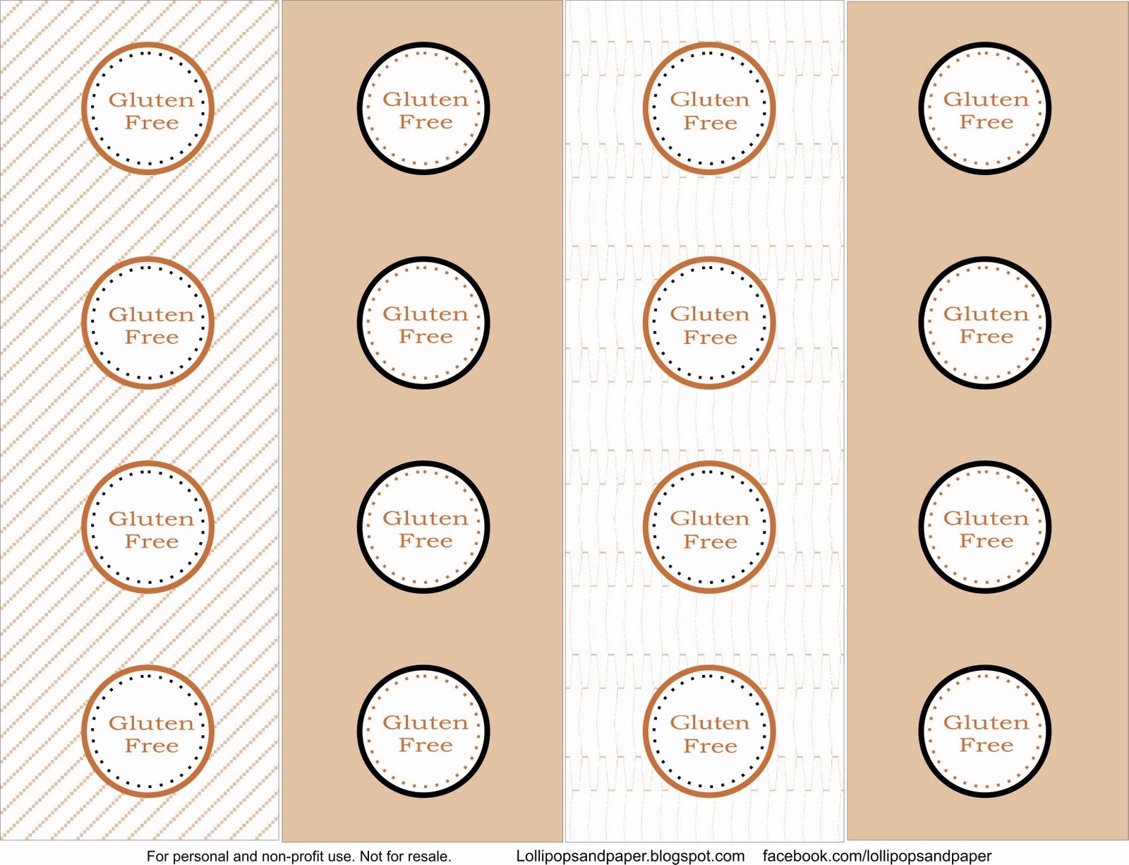 Lollipops Paper Free Printable Allergy Info Dessert Tags