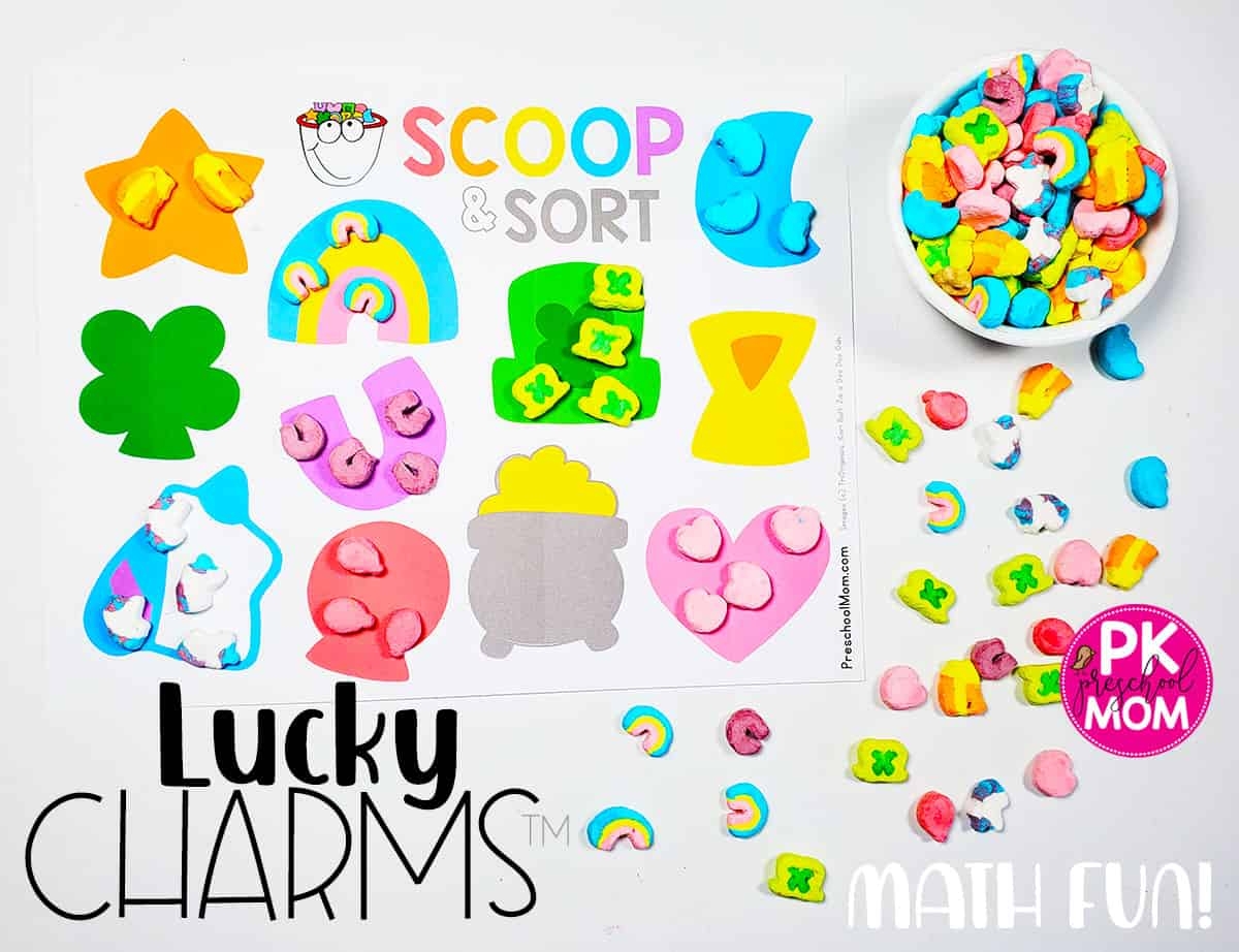 Lucky Charms Math Printables Preschool Mom