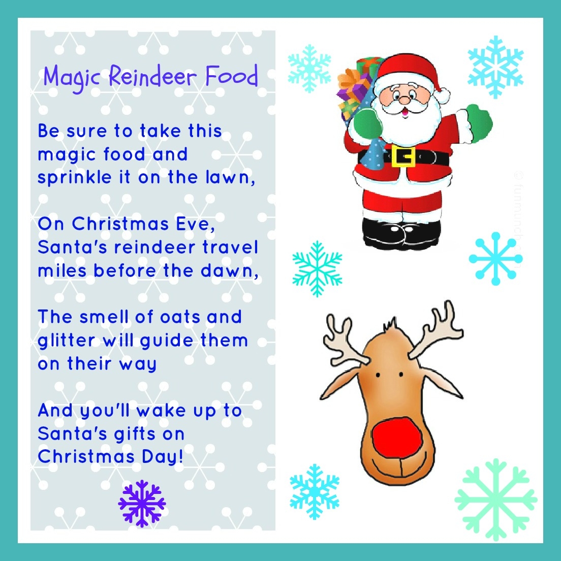 Magic Reindeer Food Free Printable Momhomeguide