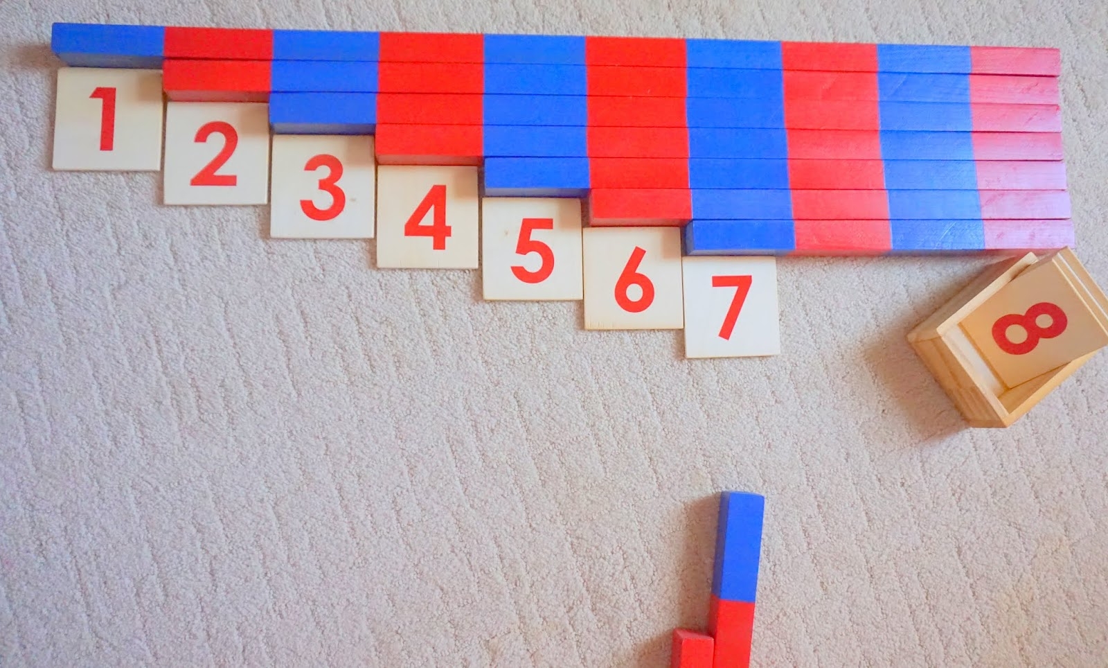 Making Montessori Ours DIY Montessori Numbered Rods FREE Printable Cut List