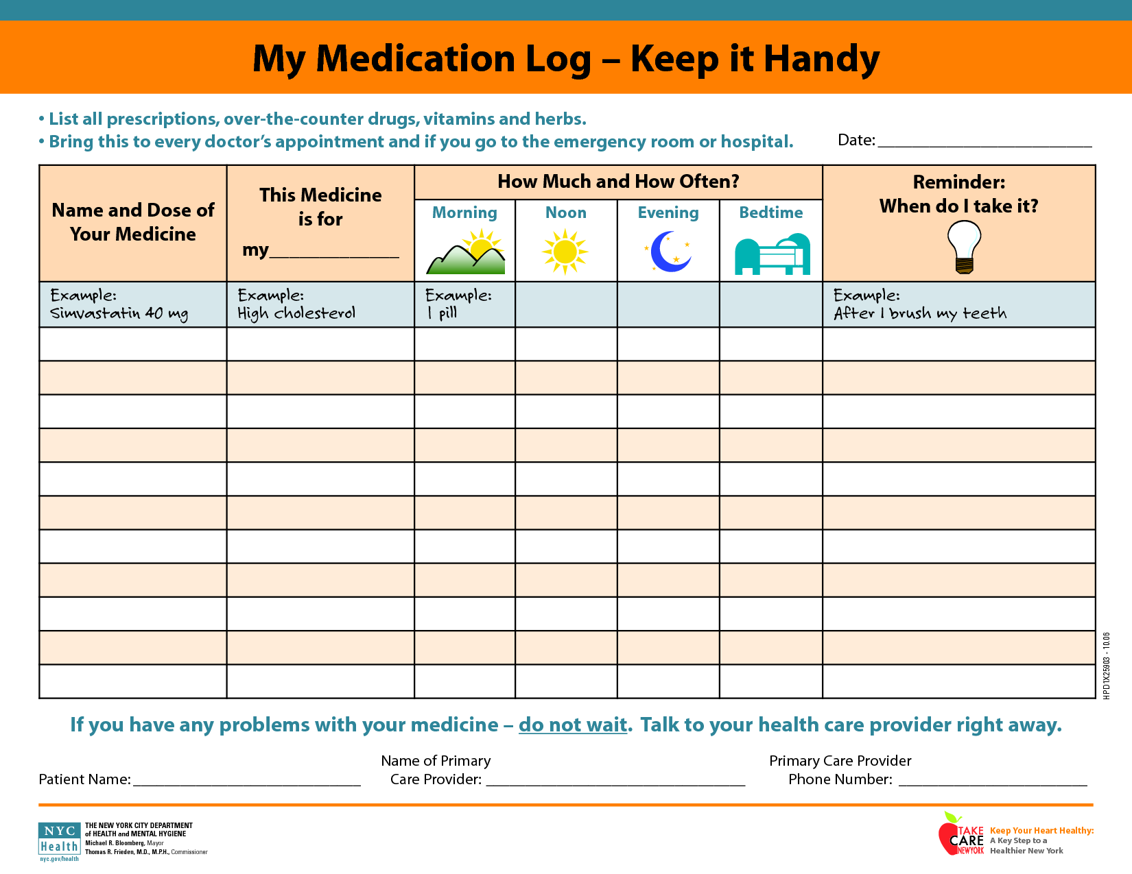 Medication Schedule 10 Free PDF Printables Printablee