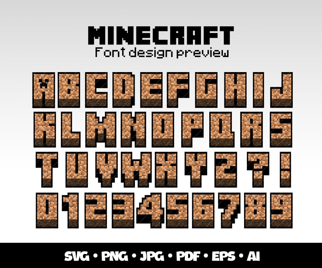 Free Printable Minecraft Letters