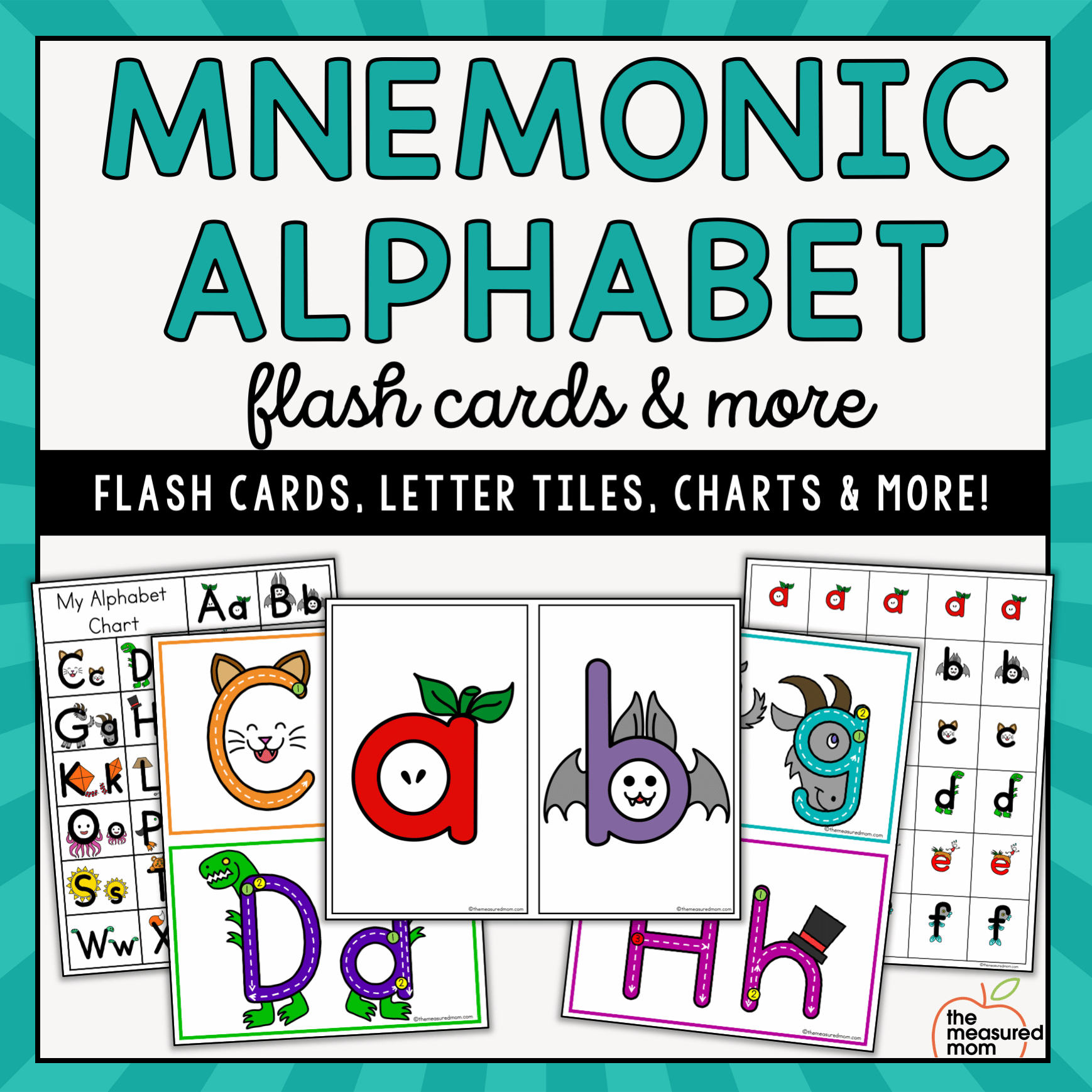 Mnemonic Alphabet Flash Cards More The Measured Mom