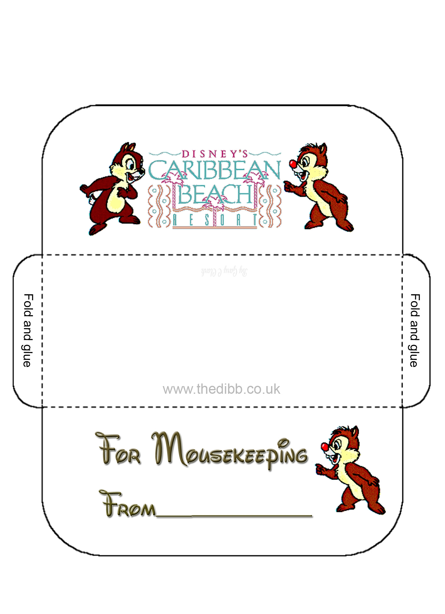 Mousekeeping Envelopes Free Printables