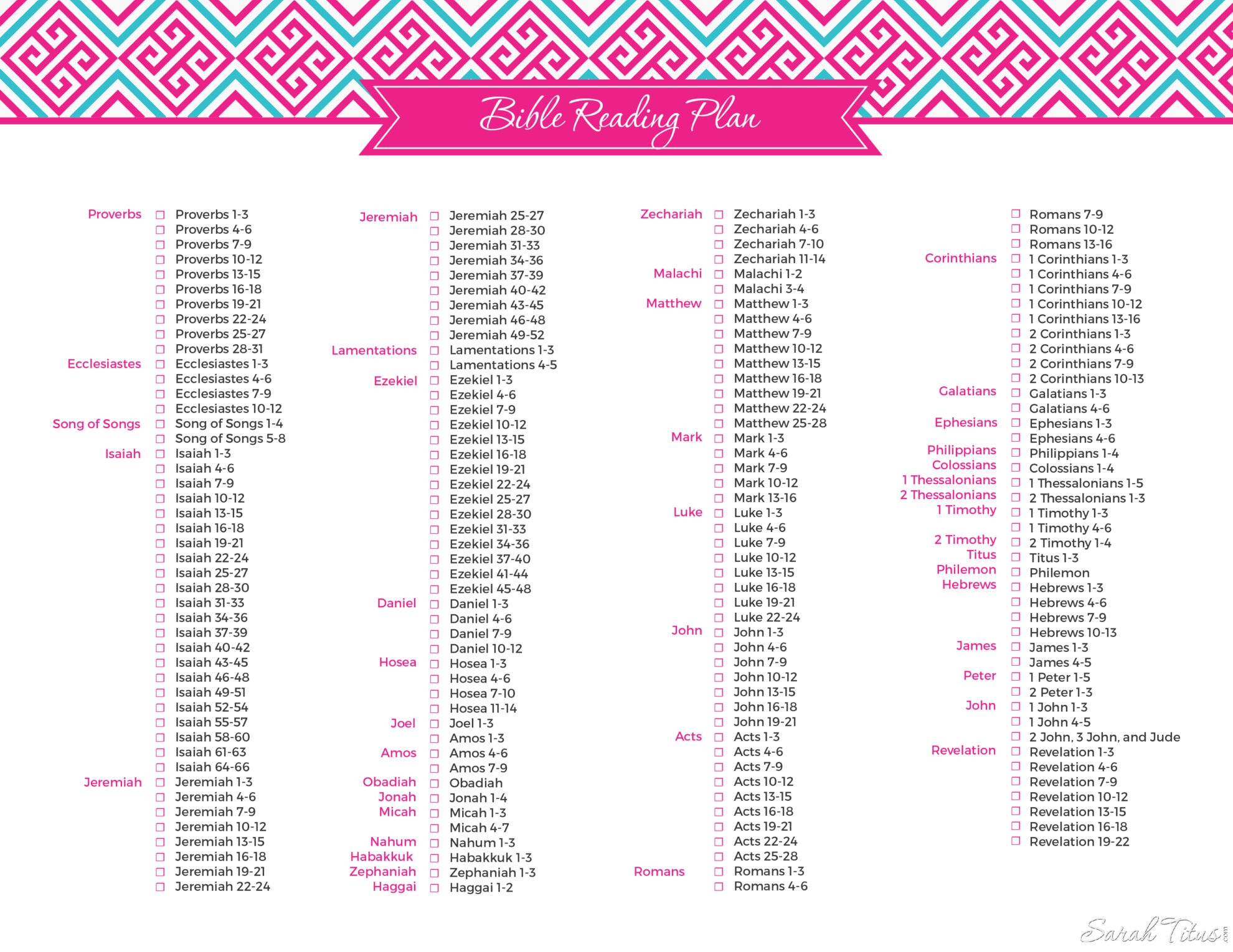 Must Have Bible Reading Plan Sarah Titus