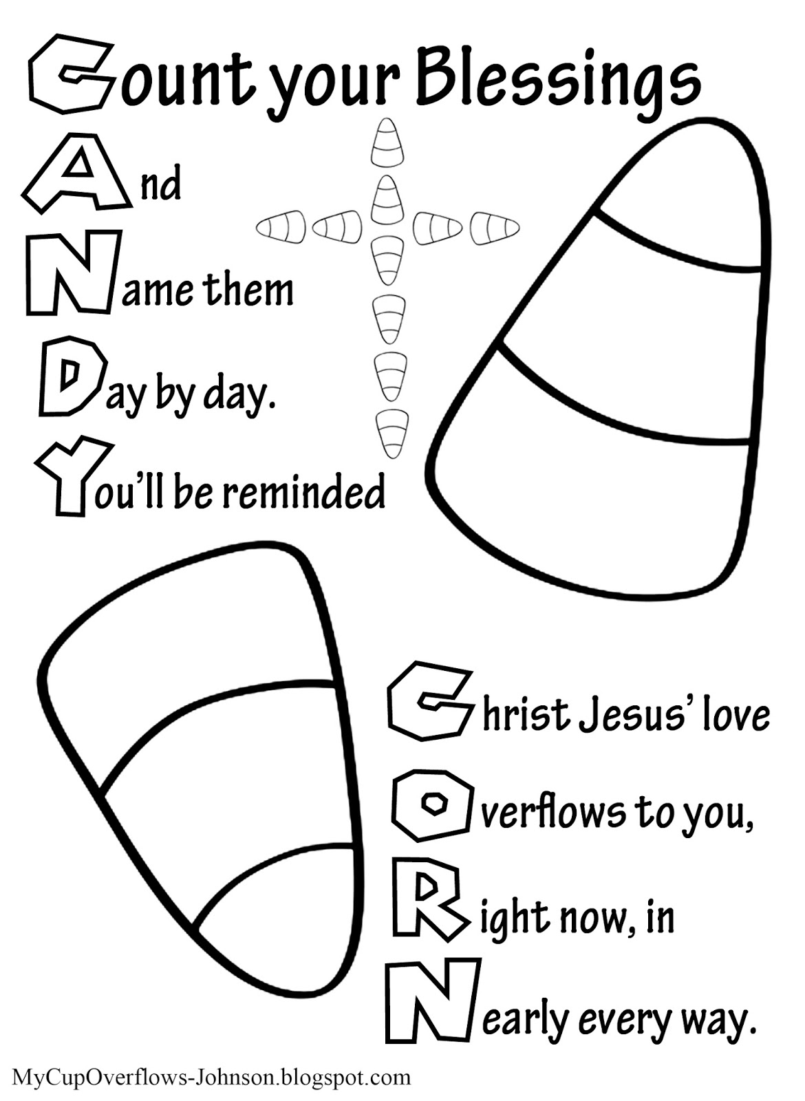Count Your Blessings Free Printable